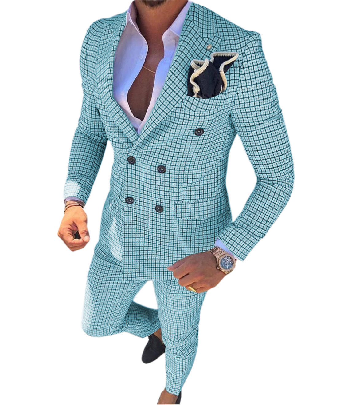 Men's Suit Two Piece Slim Business Style