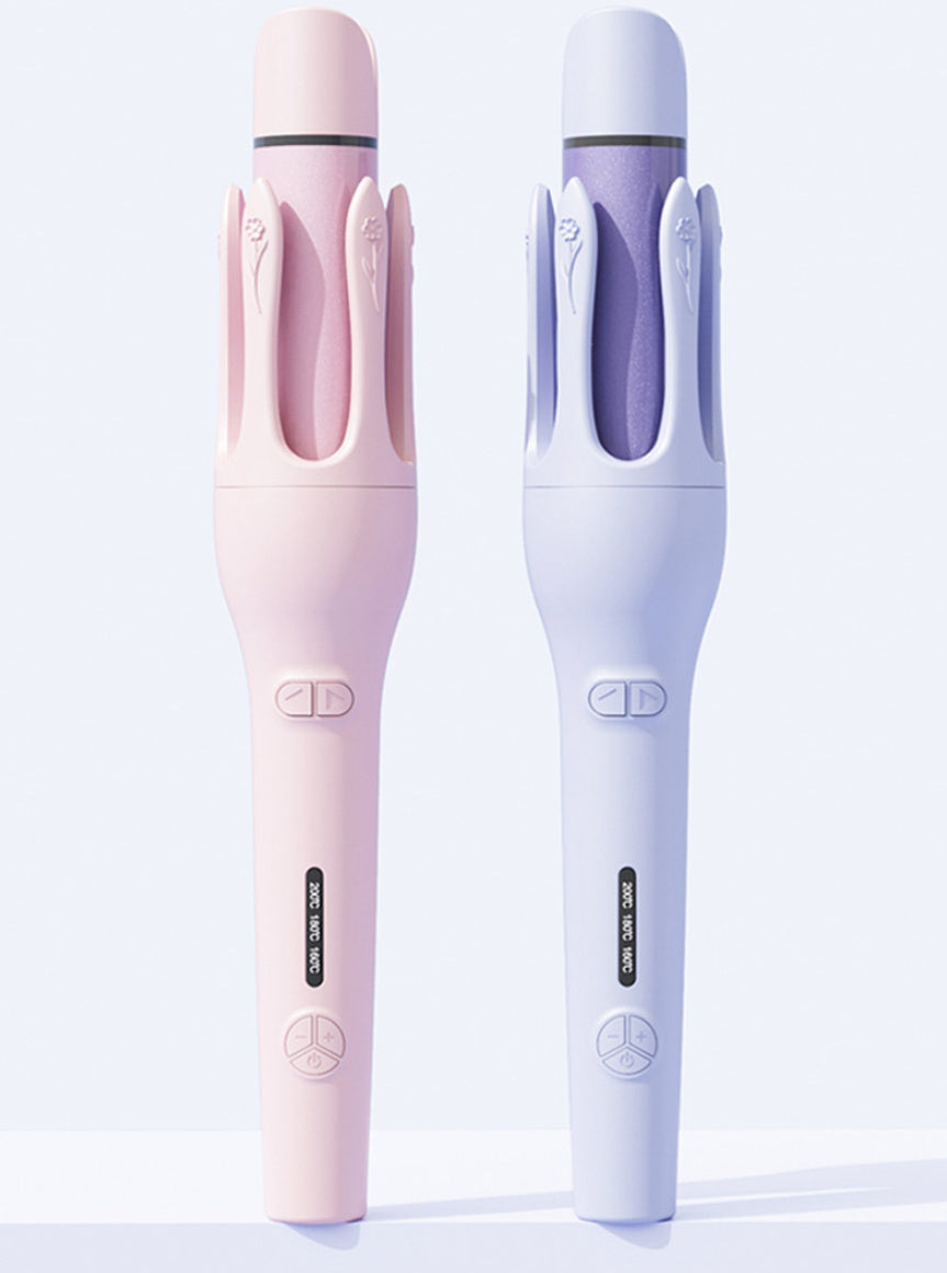 2-in-1 Automatic Hair Curler & Straightener with Negative Ion, Ceramic, Fast Heating, Rotating Magic Curler