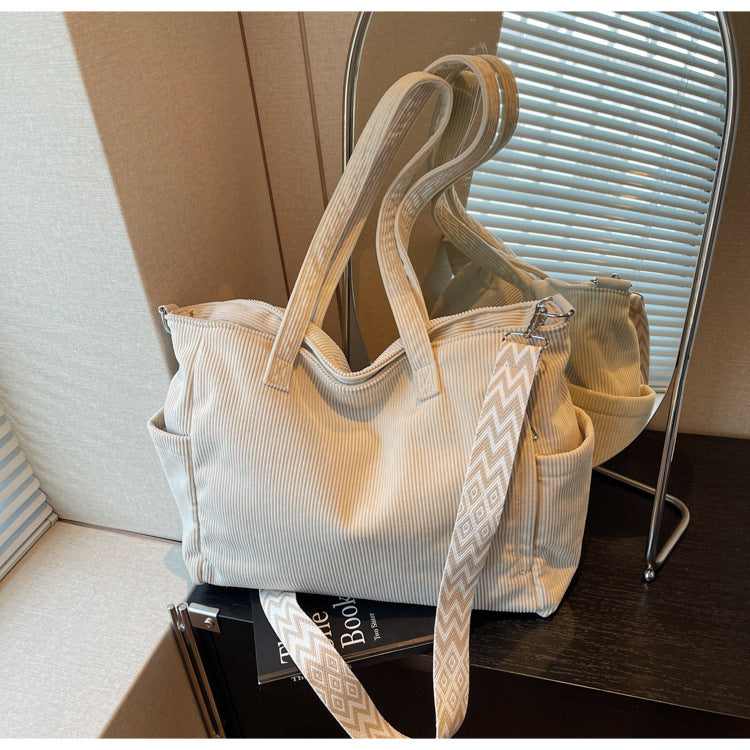 Simple Fashion One-shoulder Portable Canvas Bag