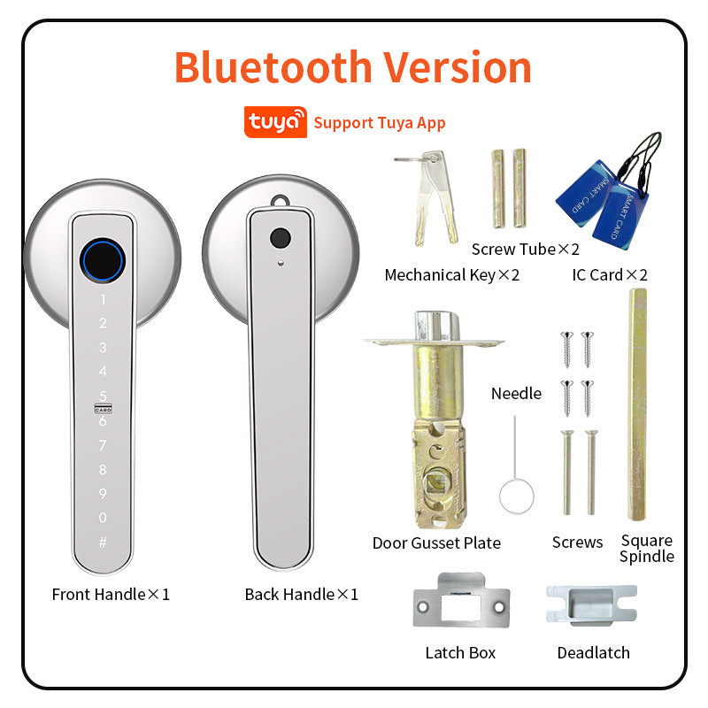 Graffiti Smart Door Lock with Fingerprint, Bluetooth & Keyless Entry
