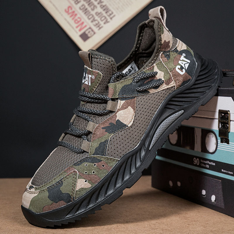 Men's Breathable Leather Casual Hiking Shoes Cross-Border Quality