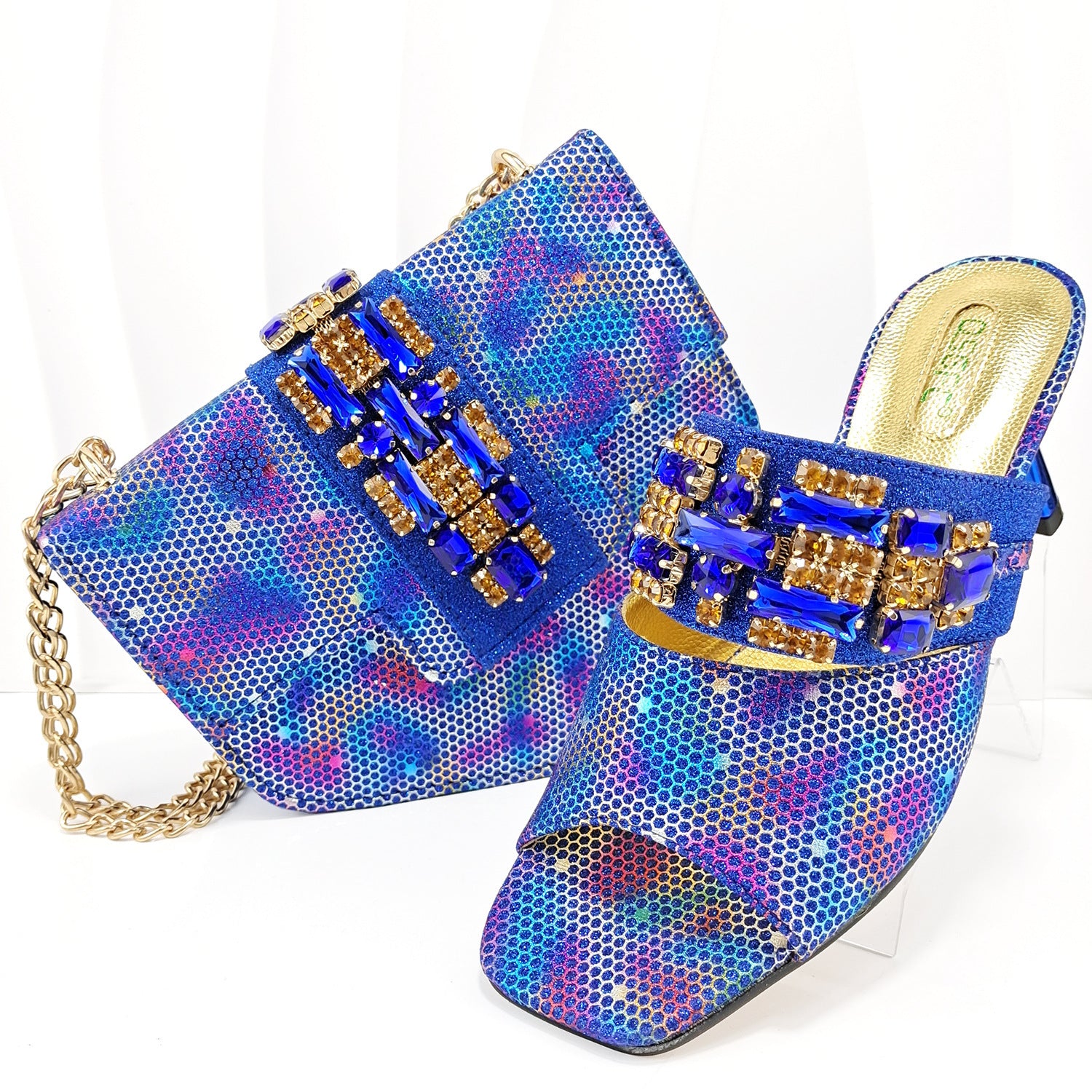 Women's Camouflage High Heel Shoes & Bag Set Sizes 38-43