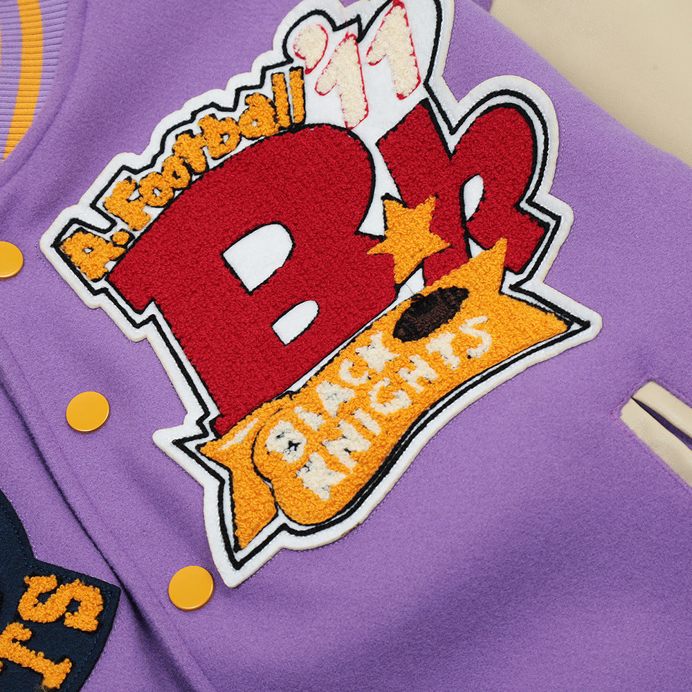 Heavy Industry Embroidery Baseball Jacket Men's Wear