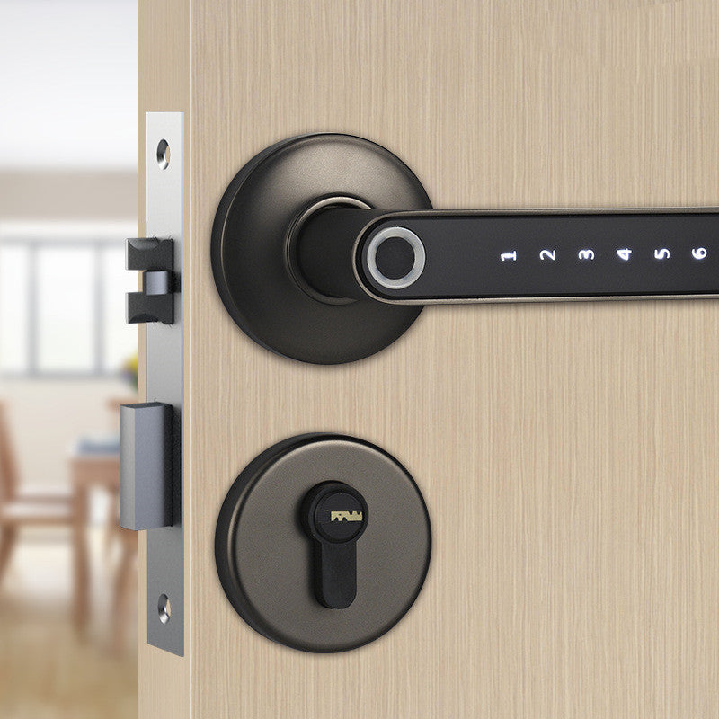 Serrure de porte intelligente avec déverrouillage par empreinte digitale, mot de passe et application Bluetooth