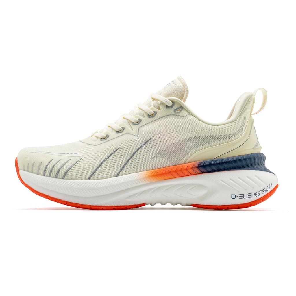 Chaussures de course à absorption des chocs et rebond avec semelle en caoutchouc et tige en maille PU