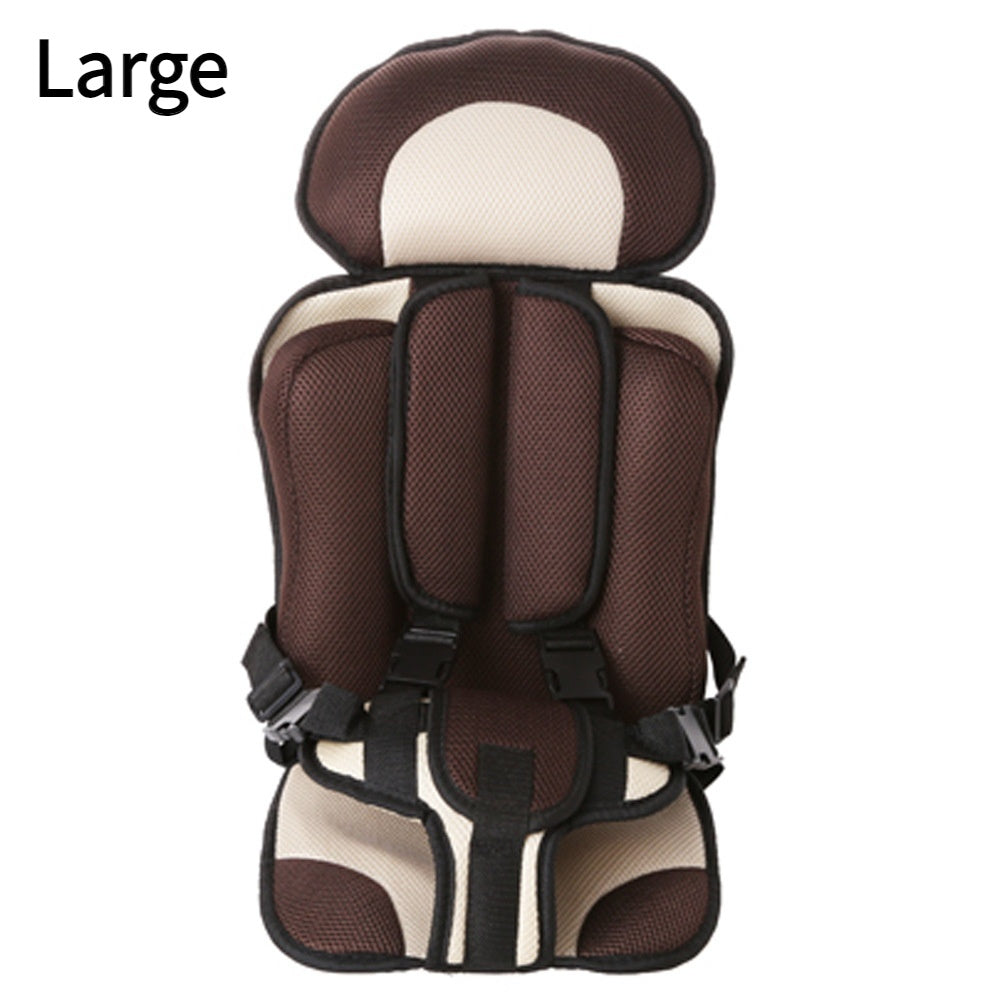 Portable Padded Baby Car Seat Mat with Safety Belt for Comfortable Seating Anywhere