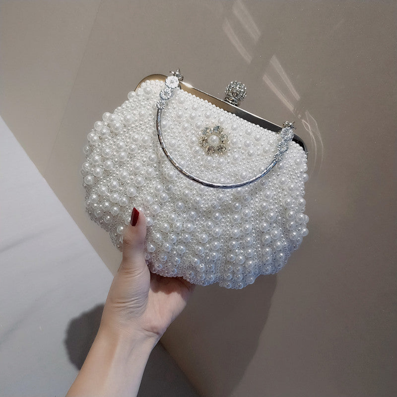 Pochette Femme Sweet Lady Coquillage Perlé 22x18cm
