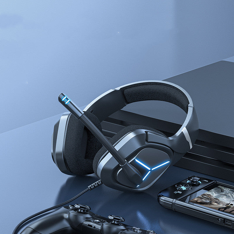 Black Head Mounted Gaming Headset for PS4 with 3.5mm Plug