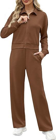 Sweatshirt Wide Leg Track Pants Sportswear