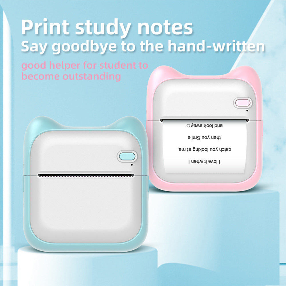 Mini-imprimante thermique de poche Bluetooth pour étudiants, petite imprimante portable d'étiquettes et de photos