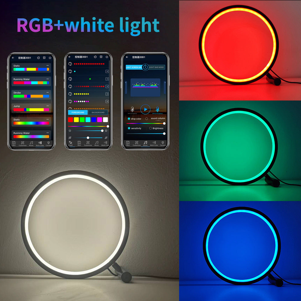 Lampe de bureau gaming avec lumières Netflix et illusion RGB