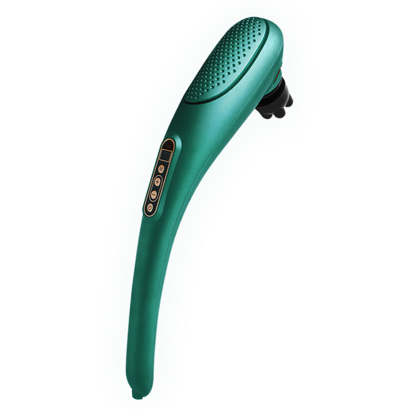 Bâton de massage USB rechargeable avec 4 têtes de contact pour un soulagement complet du corps