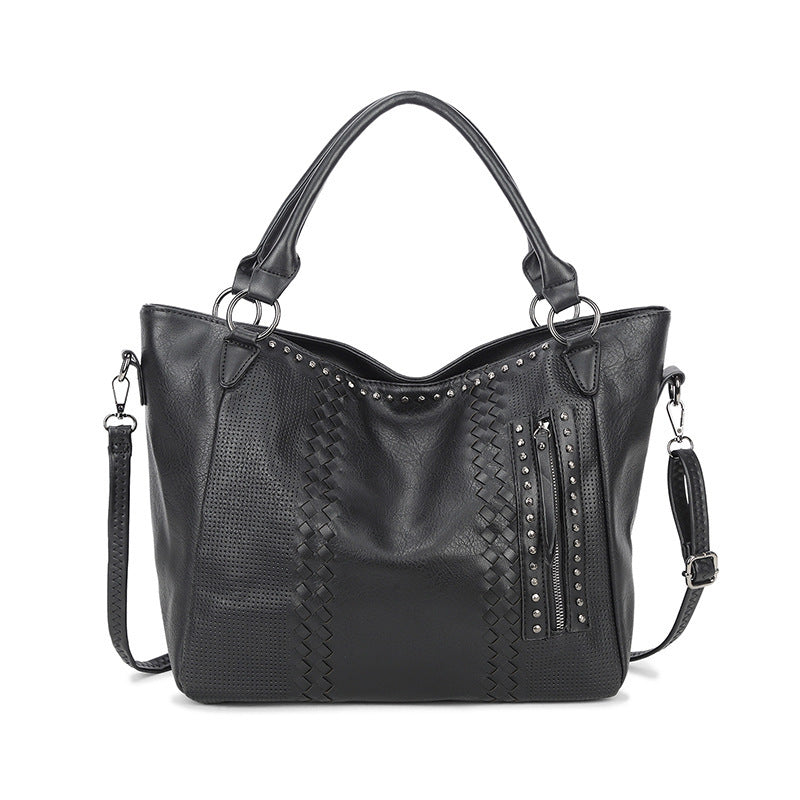 Ladies Trendy Large PU One Shoulder Crossbody Tote Bag