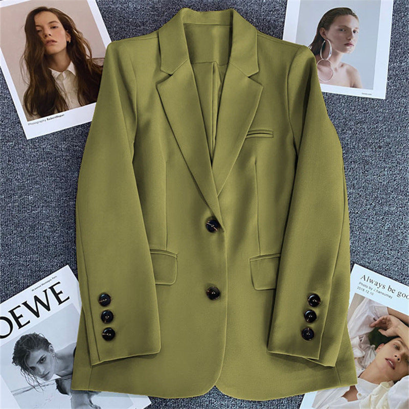 Casual Elegant Women's Business Suit Blazer Polyester