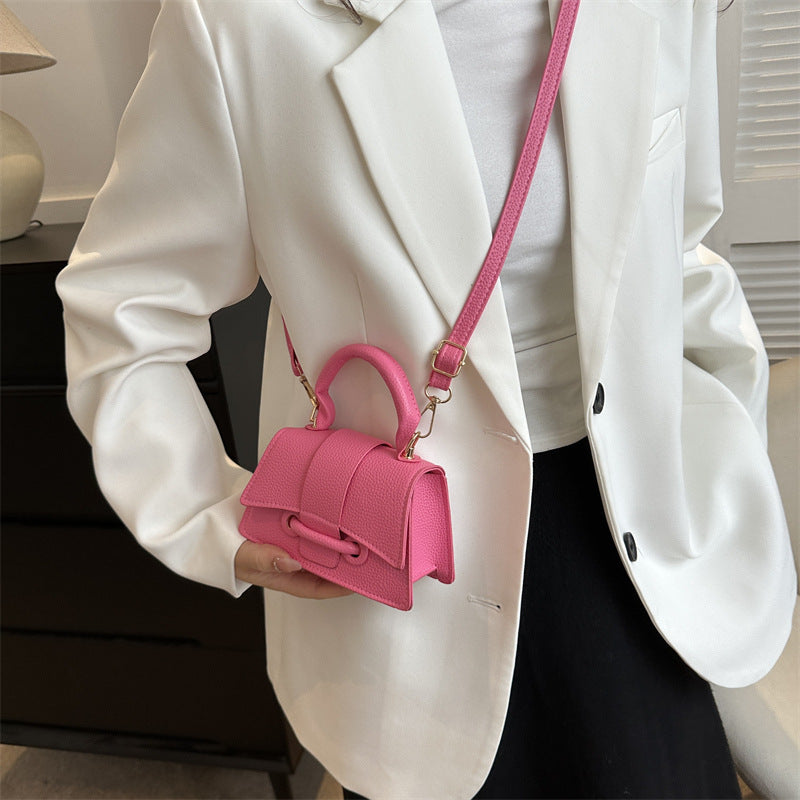 Commuter Western Style Solid Color Shoulder Bag