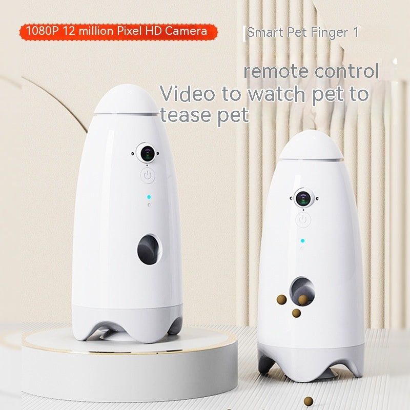 Smart USB Charging Cat and Dog Feeder 270mm White ABS
