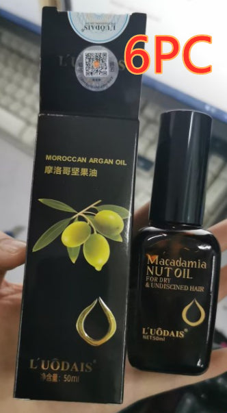 Huile essentielle sans rinçage pour les cheveux à l'huile d'argan
