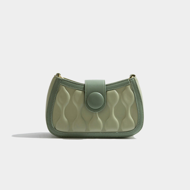 Sac à bandoulière losanges en cuir PU couleur bonbon pour femme 21 cm