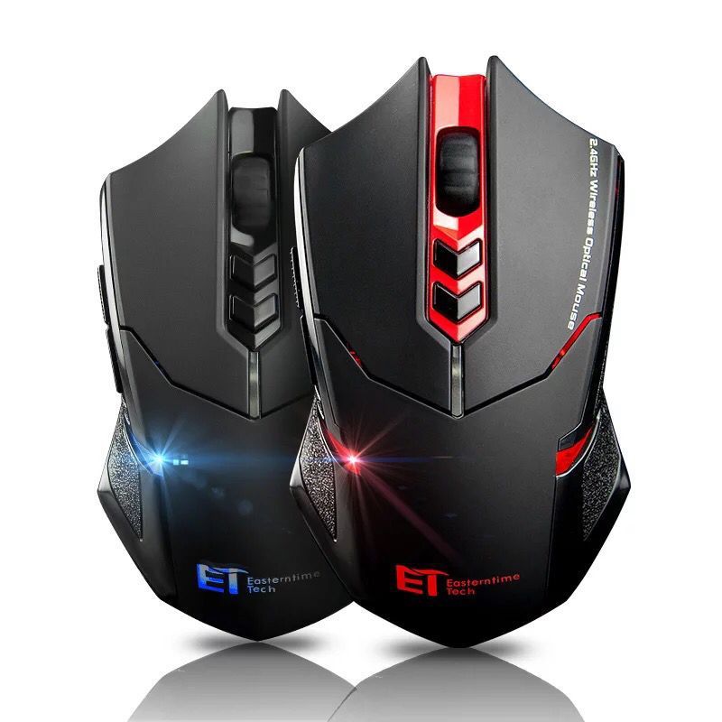Silent Power-Saving Wireless Mouse with Luminous LED and 7 Buttons