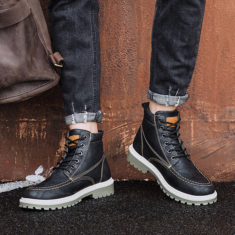 Casual English Style Martin Boots for Men