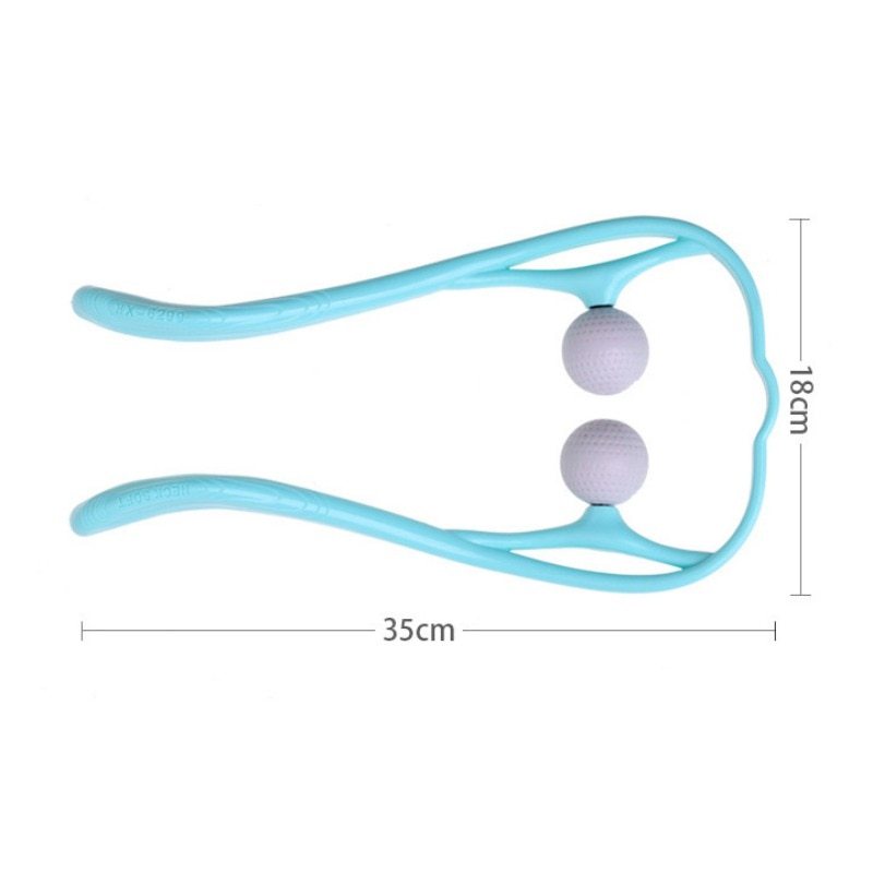 Plastic Neck and Shoulder Pressure Point Massage Roller for Trigger Point Relief