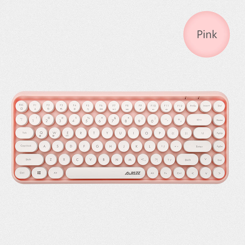 Wireless Bluetooth 84-Key Keyboard with 10M Range for Windows, Mac, Android