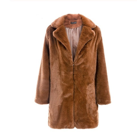 manteau en fausse fourrure pour femme, style streetwear 