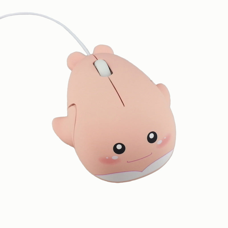 Female mouse wired mute laptop desktop computer