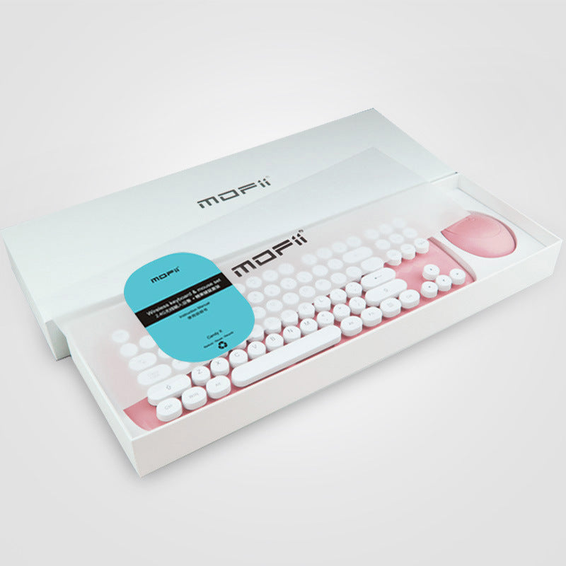 Ensemble Clavier et Souris Filles Rétro Sans Fil