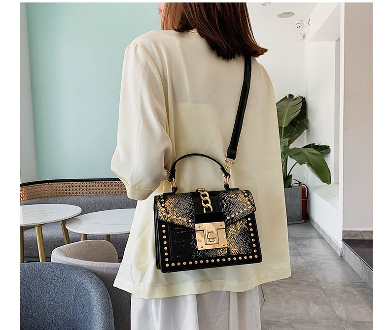 Alligator PU Women Shoulder Bag 21x15x9cm