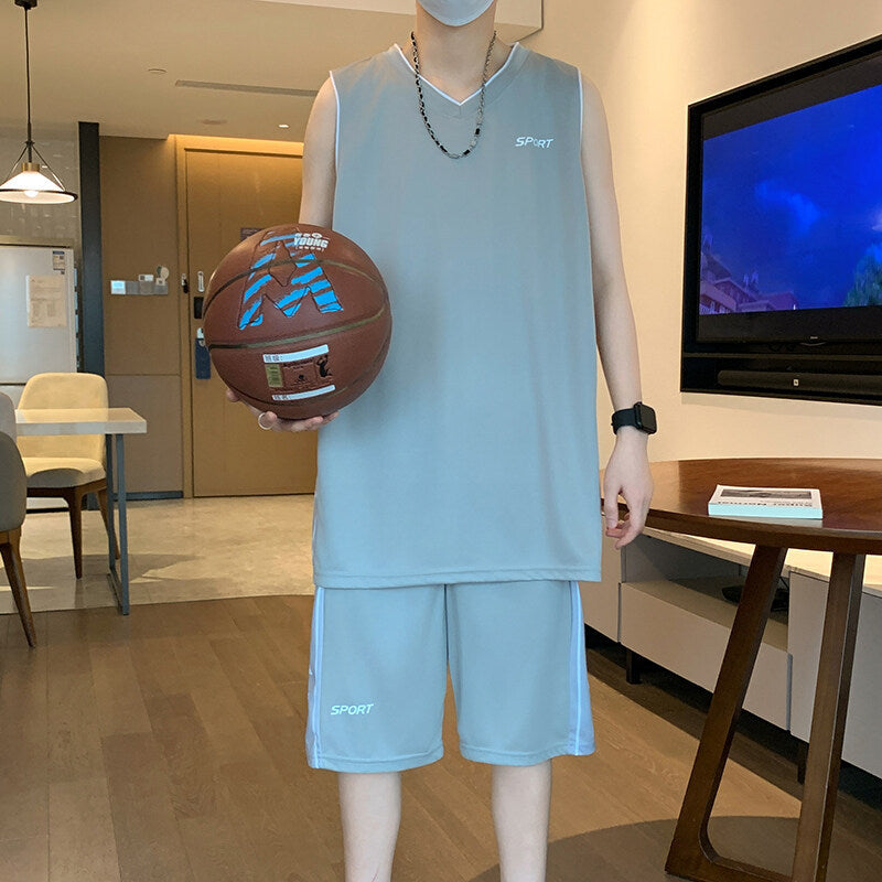 Short Sleeve Vest Leisure Sports Suit