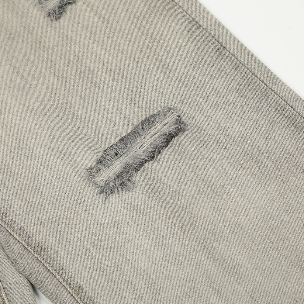 Men's Hand-painted Graffiti Ripped Jeans