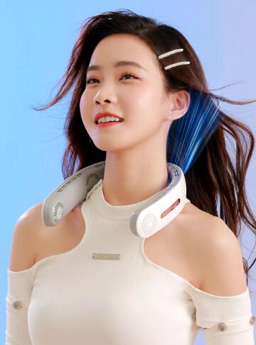 Leafless USB Folding Hanging Neck Fan – Quiet, Portable Outdoor Sports Cooler