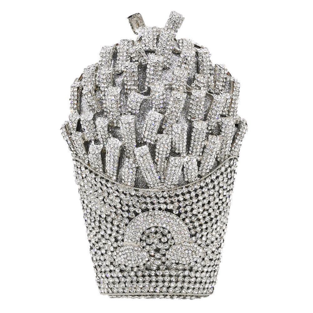 French fries diamond wisp empty metal bag