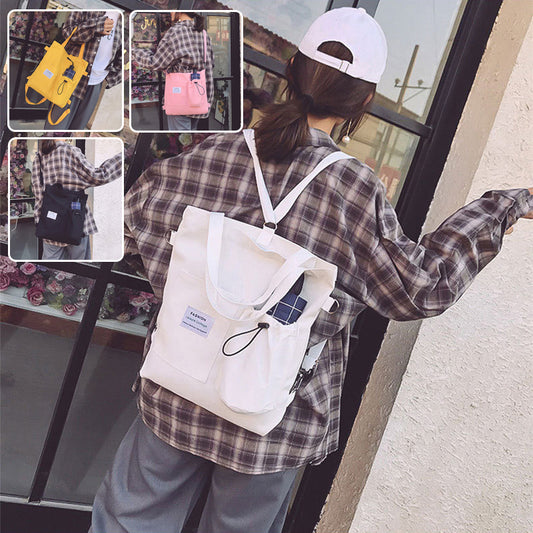 Handbag With Pockets Preppy Buckpack Shoulder Bag For Women Shoolbags