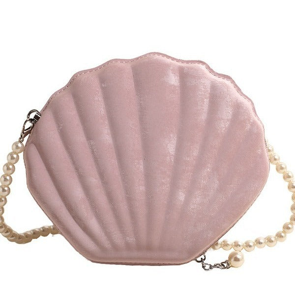 Shell Fashion Women's PU Shell Crossbody Shoulder Bag with Chain