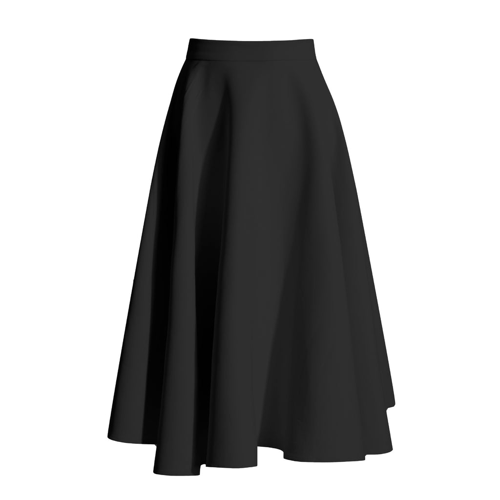 French Elegant Rose Pattern Two-Piece Set with Long Sleeve Top and Skirt