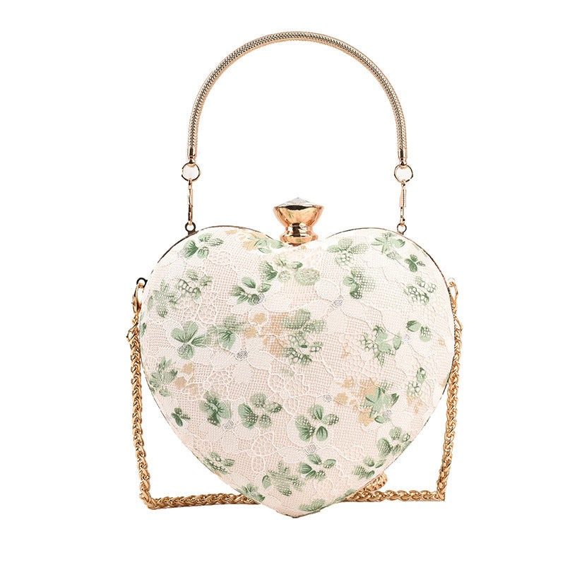Sac fourre-tout bandoulière à chaîne florale
