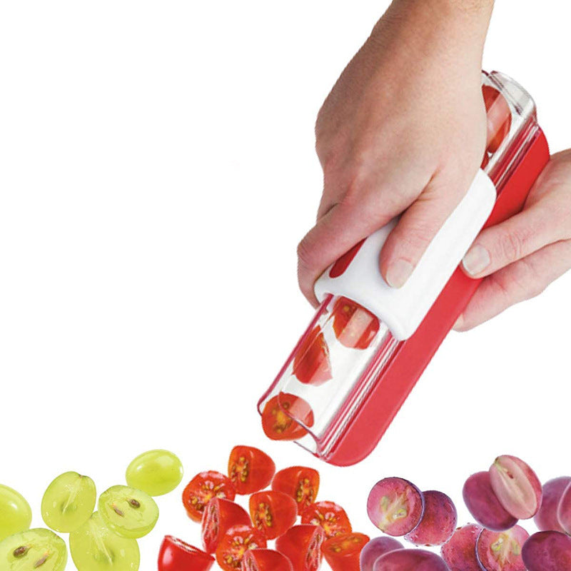 Coupe-légumes et fruits à glissière Couteau à raisin Hachoir Outils de cuisine multifonctionnels