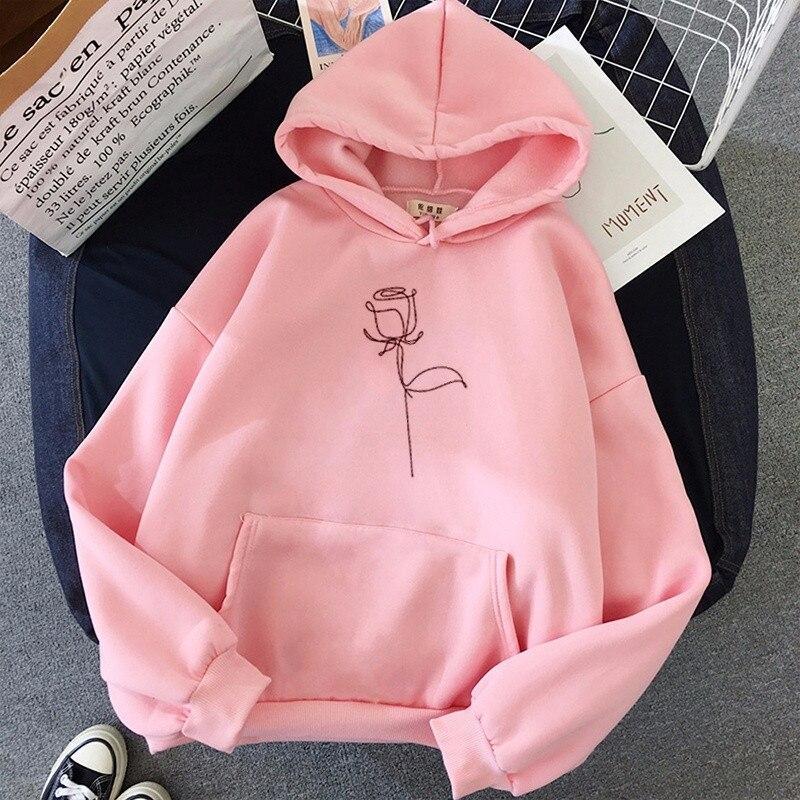 Rosane Rozendruk Cartoon Print Hooded Sweatshirt for Women