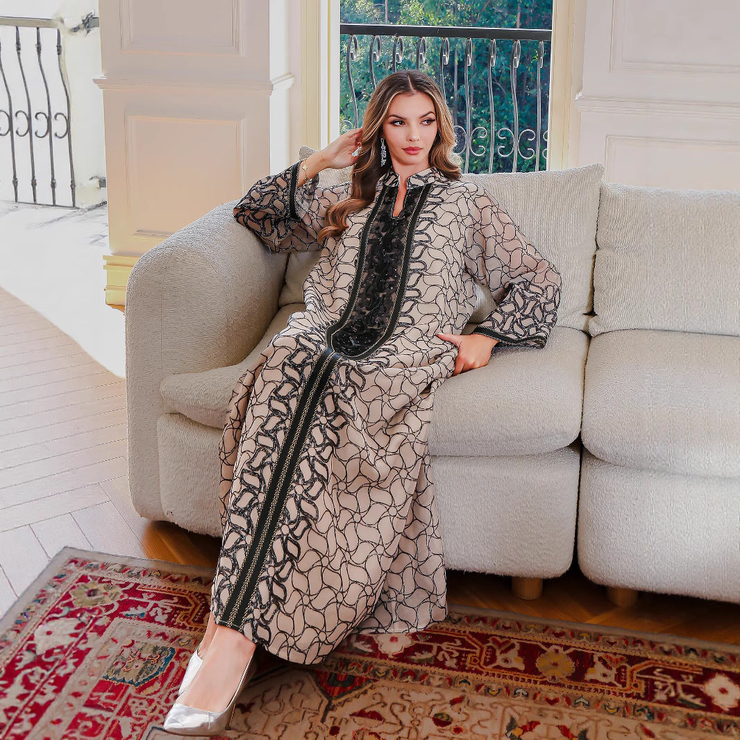 Nouvelle robe musulmane pour femme, vêtements du Moyen-Orient