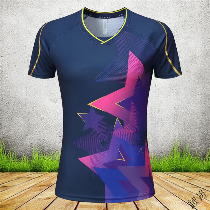 Badminton Volleyball Table Tennis Short-Sleeve Sportswear Set