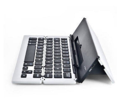 Compatible with Apple , Universel Sclim En Aluminium Pliable Sans Fil Bluetooth Clavier Pour IOS Windows Android Tablette Ou SmartPhone Pour iPad Samsung