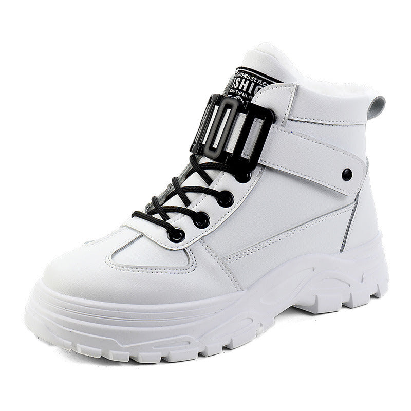 Chaussures décontractées plates en coton tendance pour étudiantes
