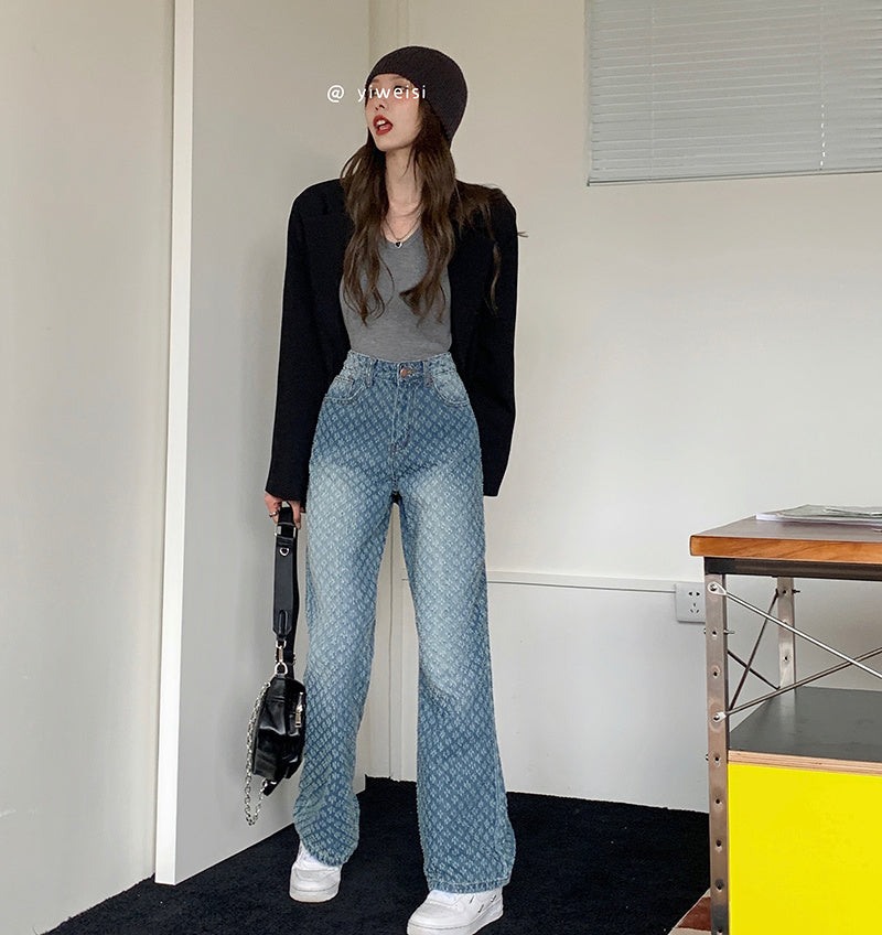 Women's Loose High Waist Wide Leg Jeans