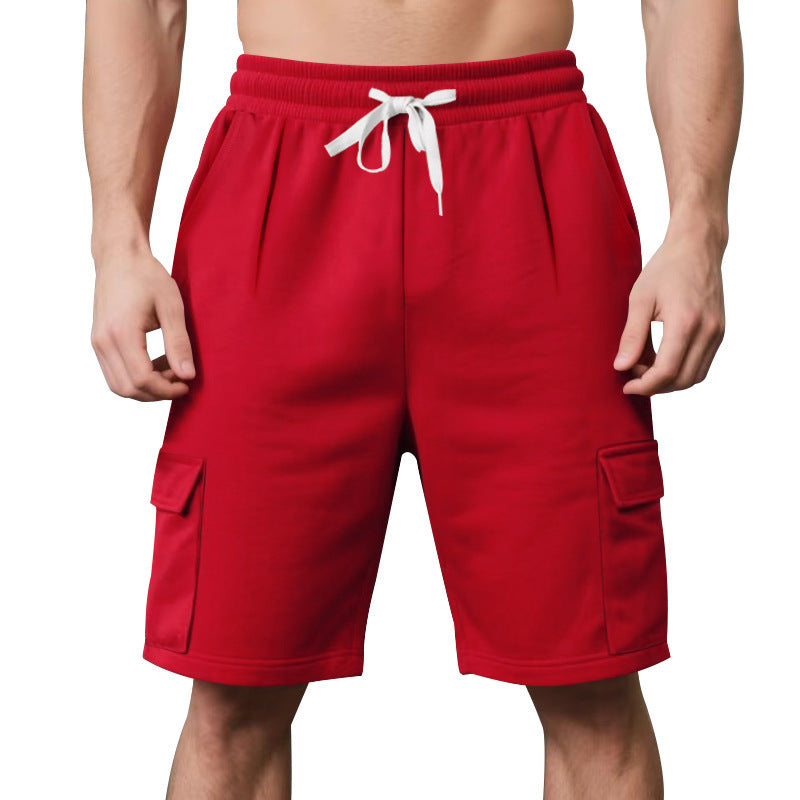 Breathable And Loose Tooling Multi-pocket Shorts