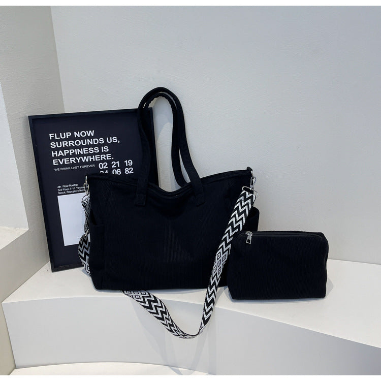 Simple Fashion One-shoulder Portable Canvas Bag