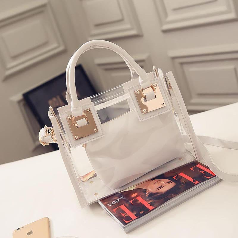 Sac transparent en PVC « Mère et enfant » 20x26x12cm