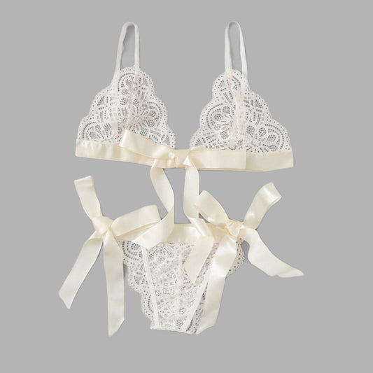 Bowknot Lace Sexy Flowy Suit New