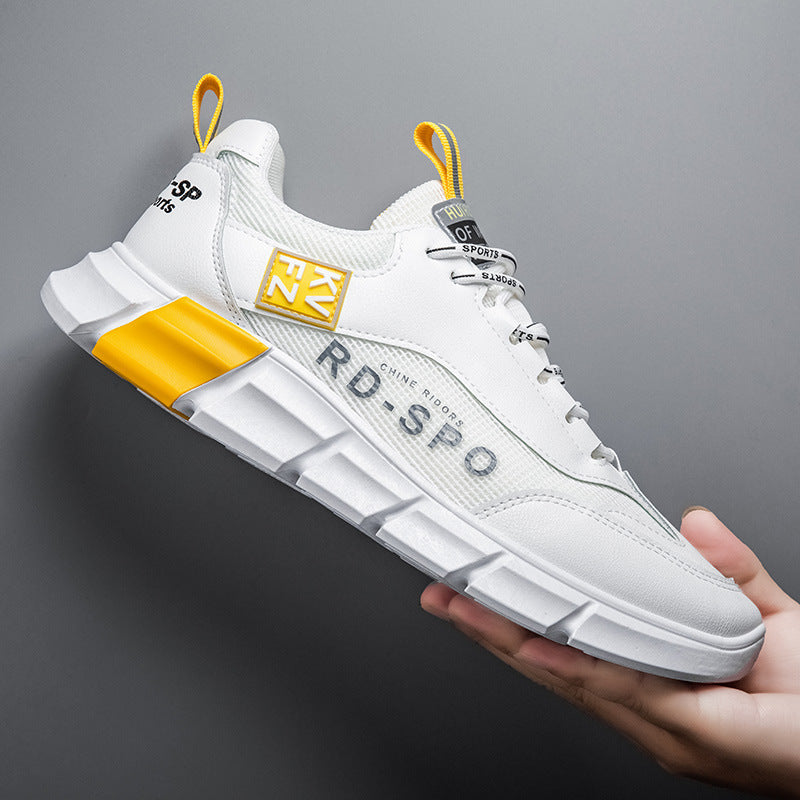 Chaussures de sport blanches décontractées, respirantes et antidérapantes pour hommes